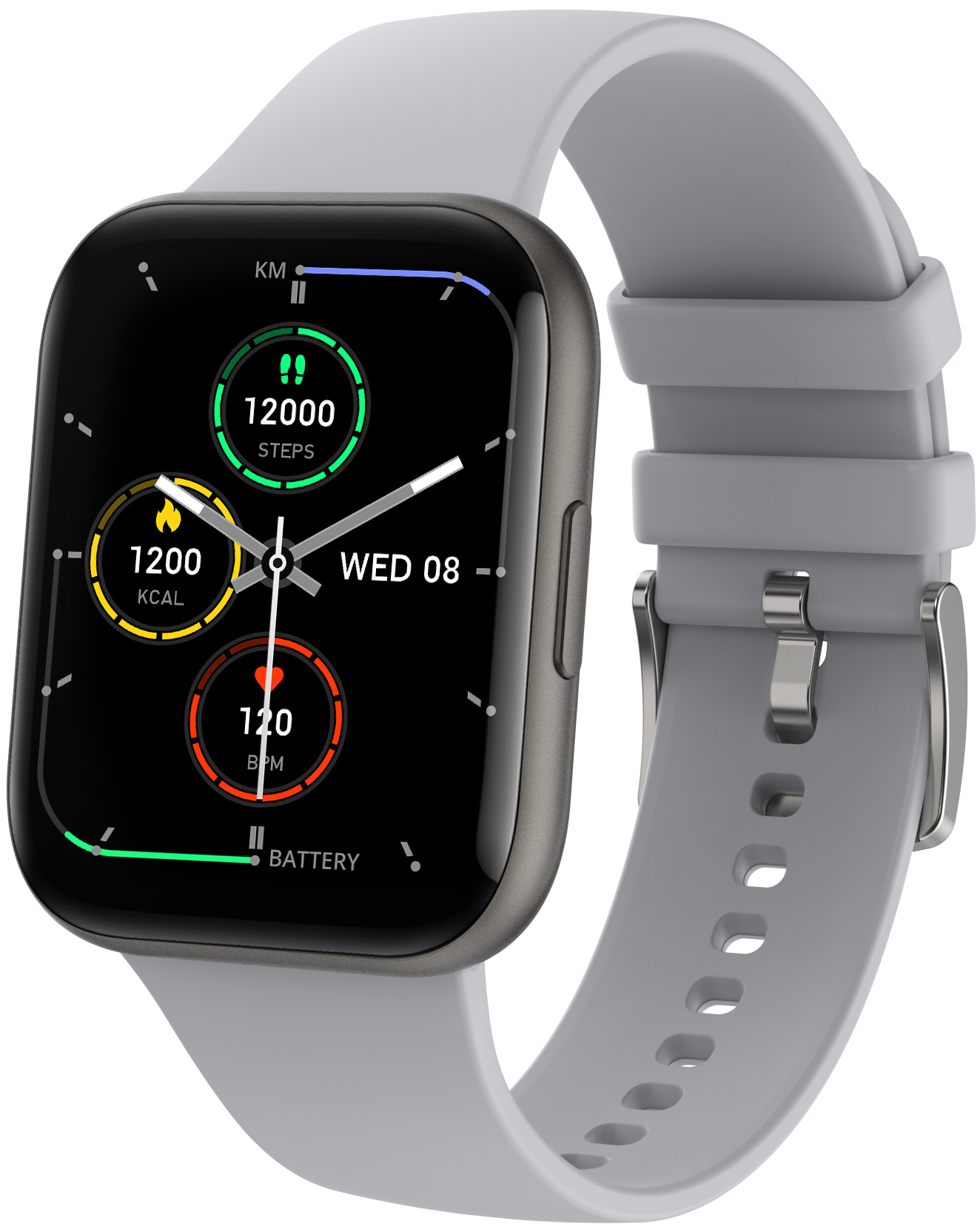Smarty 2.0 Szürke Színű Okosóra, SW033B 1 Smarty 2.0 Szürke Színű Okosóra, SW033B