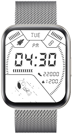 Smarty 2.0 Ezüst Színű Okosóra, SW033F