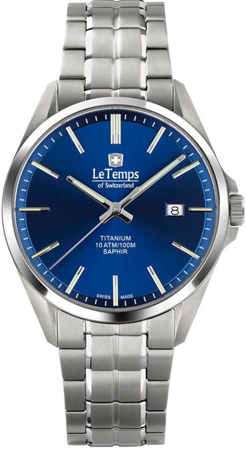Le Temps Ezüst Színű Férfi karóra, Titanium LT1025.13TB01