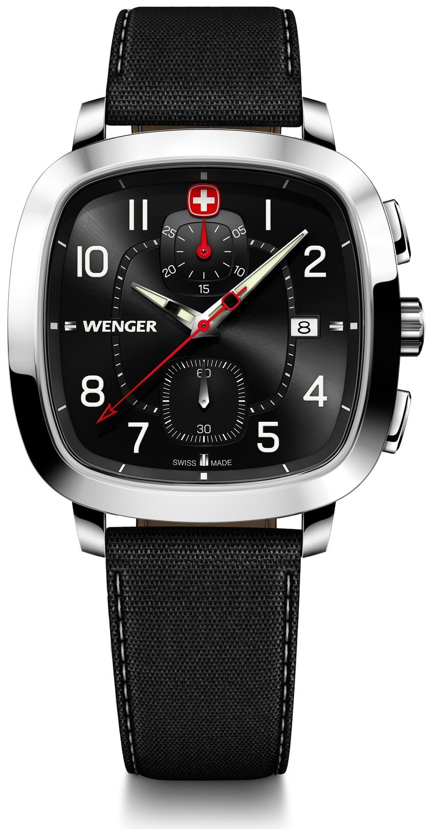 Wenger Fekete Színű Férfi karóra, Vintage Sport Chrono 01.1933.108 1 Wenger Fekete Színű Férfi karóra, Vintage Sport Chrono 01.1933.108