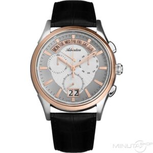 Adriatica A1193-R213CH │ Fekete bőrszíj, zafírüveg