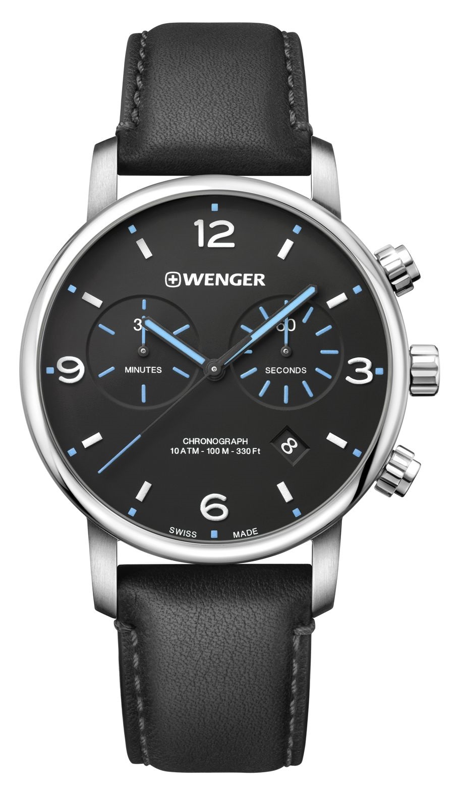 Wenger Fekete Színű Férfi karóra, Urban Metropolitan Chrono 01.1743.120 1 Wenger Fekete Színű Férfi karóra, Urban Metropolitan Chrono 01.1743.120