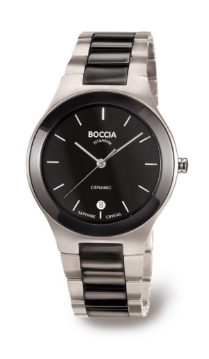Boccia Ezüst-antracit bicolor Színű Férfi karóra, 3564-02