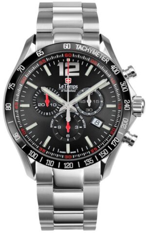 Le Temps Ezüst Színű Férfi karóra, Sport Elegance Chrono LT1041.18BS01