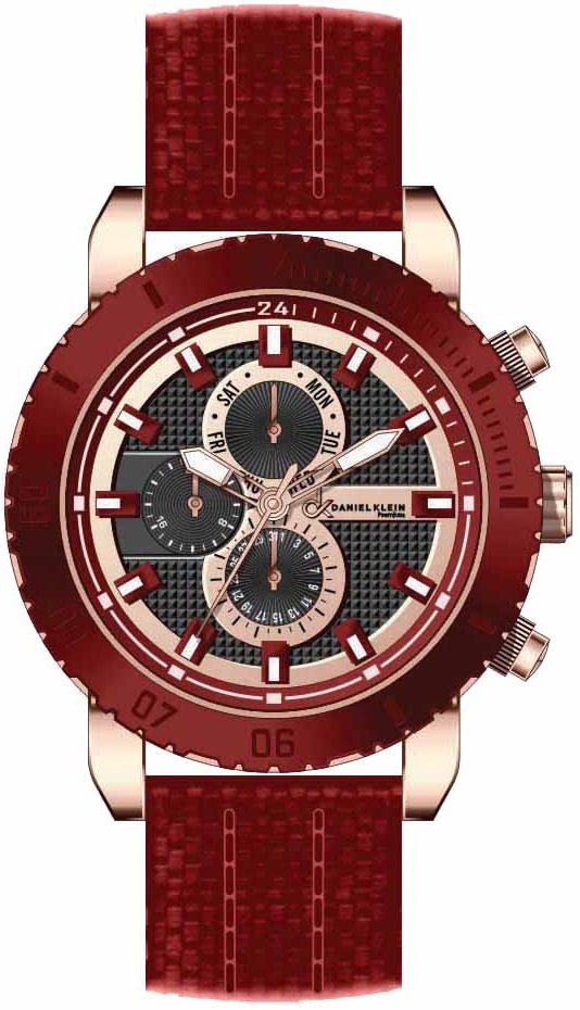 Daniel Klein Piros és barna Színű Férfi karóra, Premium DK10387-5 1 Daniel Klein Piros és barna Színű Férfi karóra, Premium DK10387-5