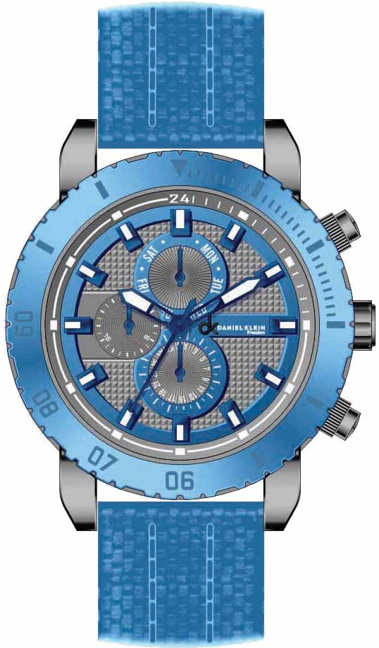 Daniel Klein Kék és szürke Színű Férfi karóra, Premium DK10387-6 1 Daniel Klein Kék és szürke Színű Férfi karóra, Premium DK10387-6