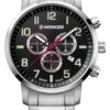 Wenger Ezüst Színű Férfi karóra, Attitude Chronograph 01.1543.102