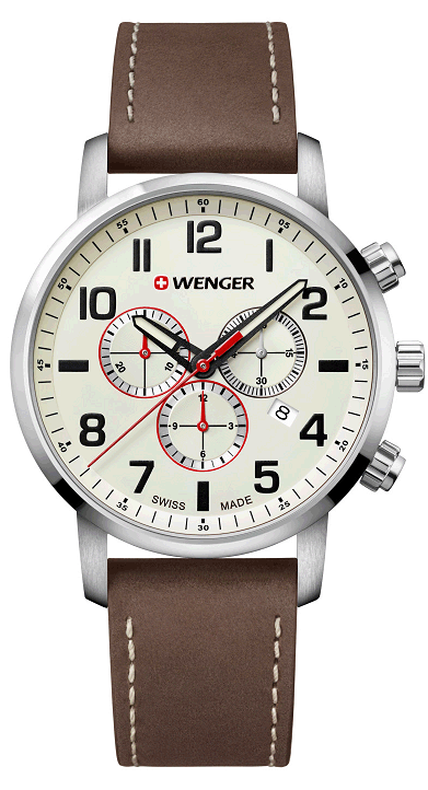 Wenger Barna Színű Férfi karóra, Attitude Chronograph 01.1543.105 1 Wenger Barna Színű Férfi karóra, Attitude Chronograph 01.1543.105