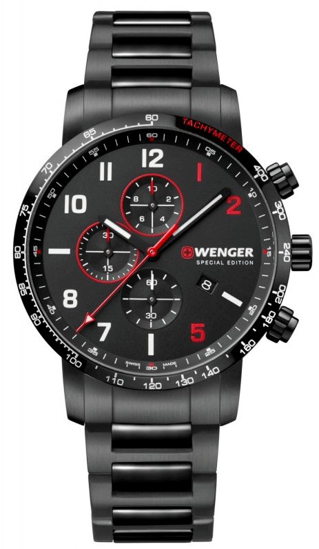 Wenger Fekete Színű Férfi karóra, Attitude Chronograph Special Edition 01.1543.125 1 Wenger Fekete Színű Férfi karóra, Attitude Chronograph Special Edition 01.1543.125