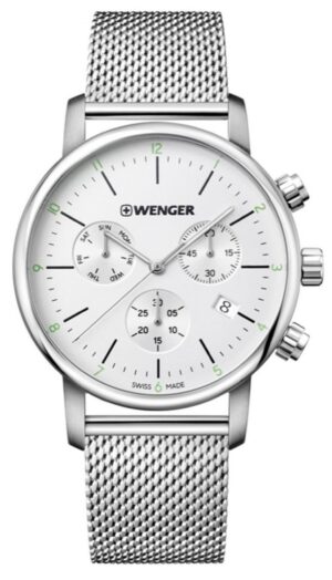 Wenger Ezüst Színű Férfi karóra, Urban Classic Chrono 01.1743.106