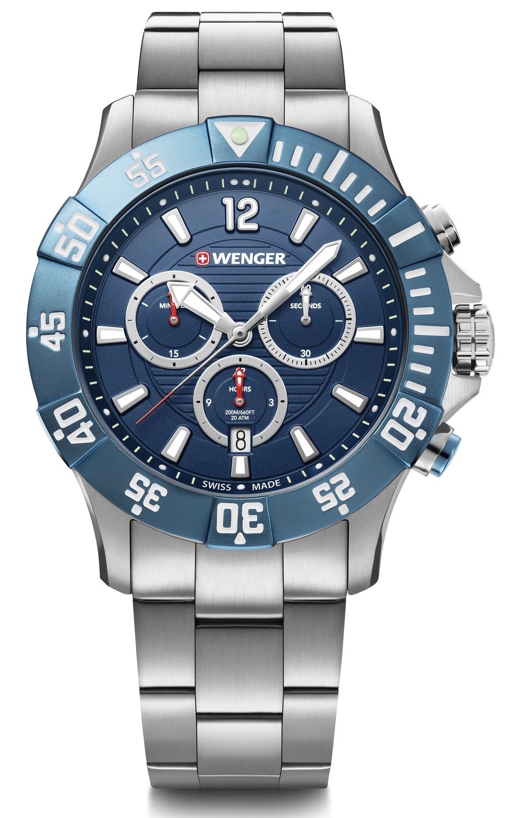 Wenger Ezüst Színű Férfi karóra, Seaforce 01.0643.119 1 Wenger Ezüst Színű Férfi karóra, Seaforce 01.0643.119