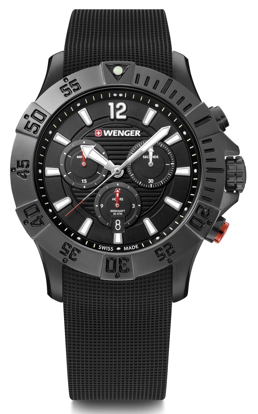 Wenger Fekete Színű Férfi karóra, Seaforce 01.0643.120 1 Wenger Fekete Színű Férfi karóra, Seaforce 01.0643.120