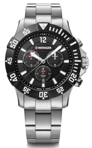 Wenger Ezüst Színű Férfi karóra, Seaforce 01.0643.117