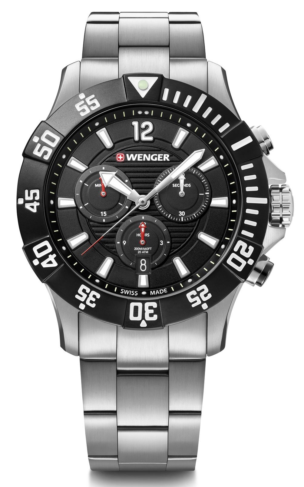 Wenger Ezüst Színű Férfi karóra, Seaforce 01.0643.117 1 Wenger Ezüst Színű Férfi karóra, Seaforce 01.0643.117