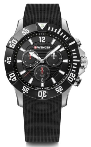 Wenger Fekete Színű Férfi karóra, Seaforce 01.0643.118