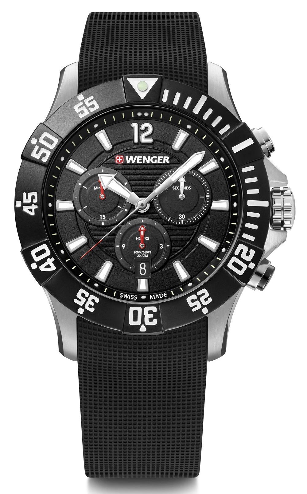 Wenger Fekete Színű Férfi karóra, Seaforce 01.0643.118 1 Wenger Fekete Színű Férfi karóra, Seaforce 01.0643.118