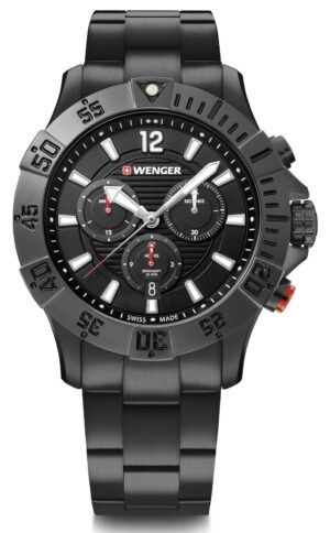 Wenger Fekete Színű Férfi karóra, Seaforce 01.0643.121