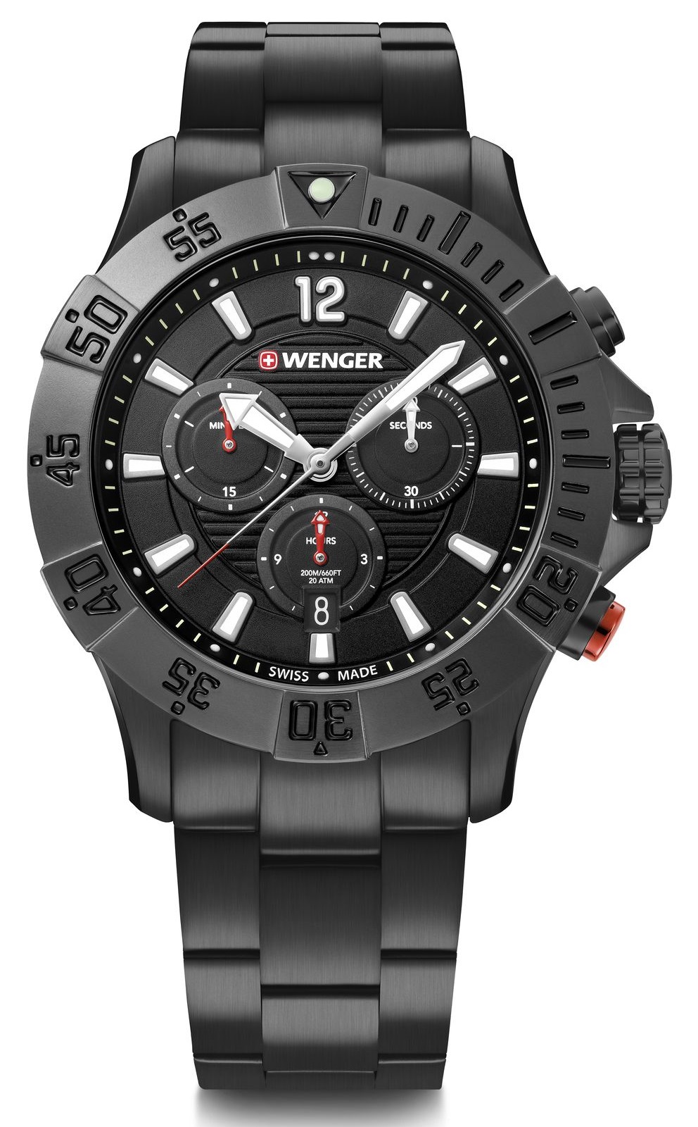 Wenger Fekete Színű Férfi karóra, Seaforce 01.0643.121 1 Wenger Fekete Színű Férfi karóra, Seaforce 01.0643.121