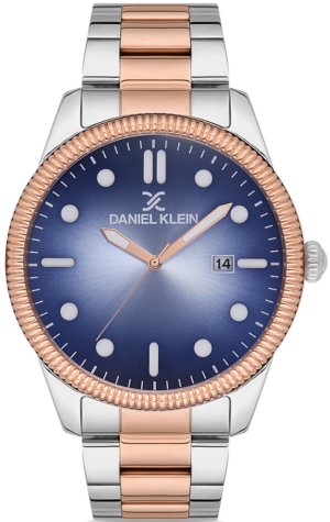 Daniel Klein Ezüst-rózsaarany Színű Férfi karóra, Premium DK.1.12576-4