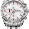 Rhythm Ezüst Színű Férfi karóra, Chronograph S1407S01