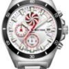 Rhythm Ezüst Színű Férfi karóra, Chronograph S1404S01
