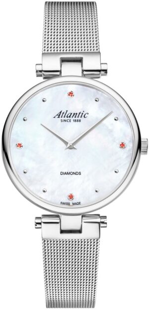 Atlantic Ezüst Színű Női karóra, Elegance Royal Rubies Edition 29044.41.09MB