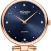 Atlantic Rózsaarany Színű Női karóra, Elegance Royal Diamonds Pattern Edition 29044.44.57MB