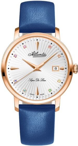 Atlantic Kék Színű Női karóra, Super De Luxe Precious Stones 29355.44.29LBU