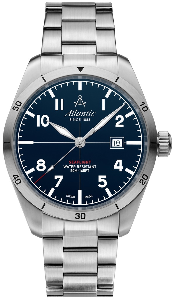 Atlantic Ezüst Színű Férfi karóra, Seaflight New Edition 70356.41.55