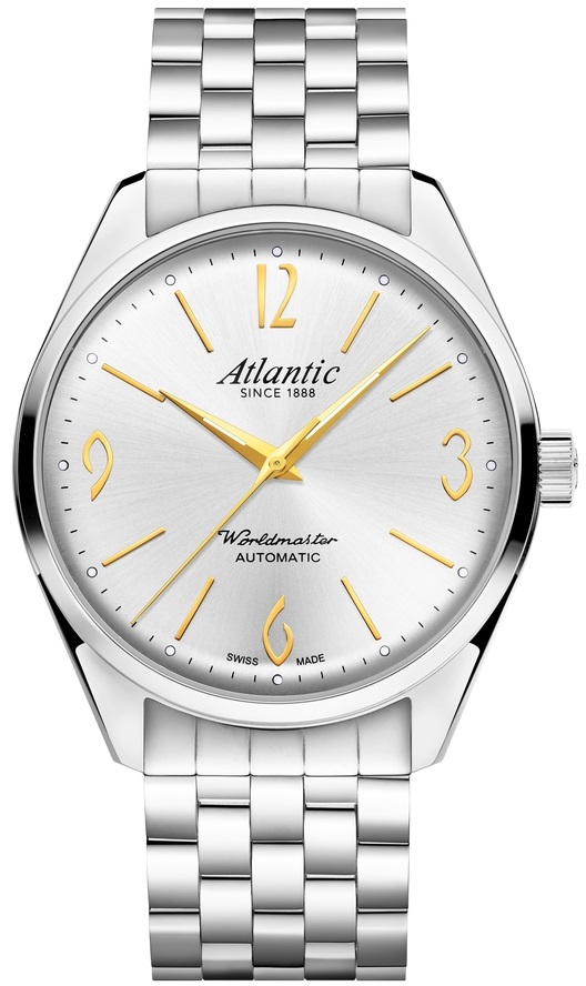 Atlantic Ezüst Színű Férfi karóra, Worldmaster Art Déco Automatic 51752.41.29GM