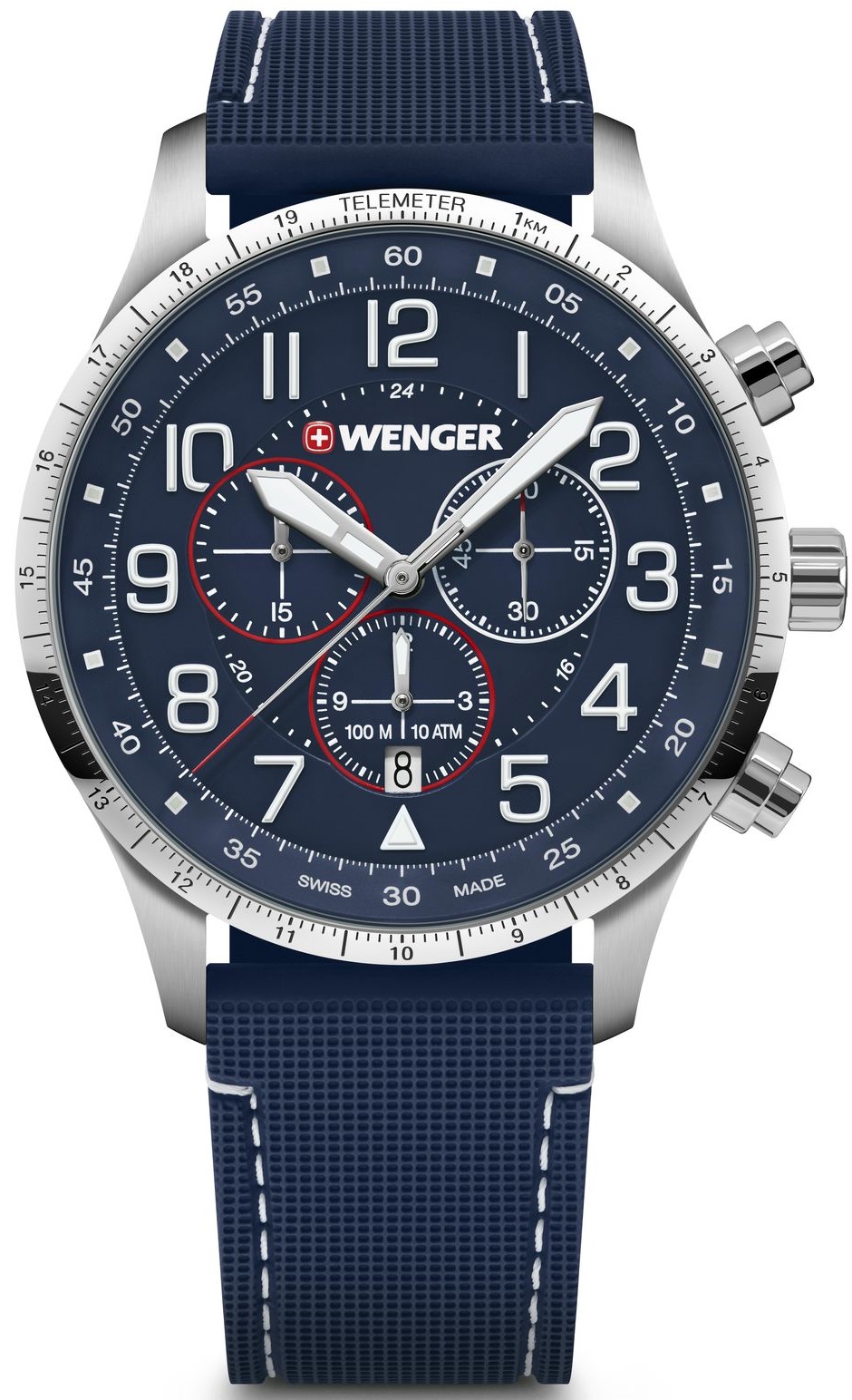 Wenger Kék Színű Férfi karóra, Attitude Chrono 01.1543.117