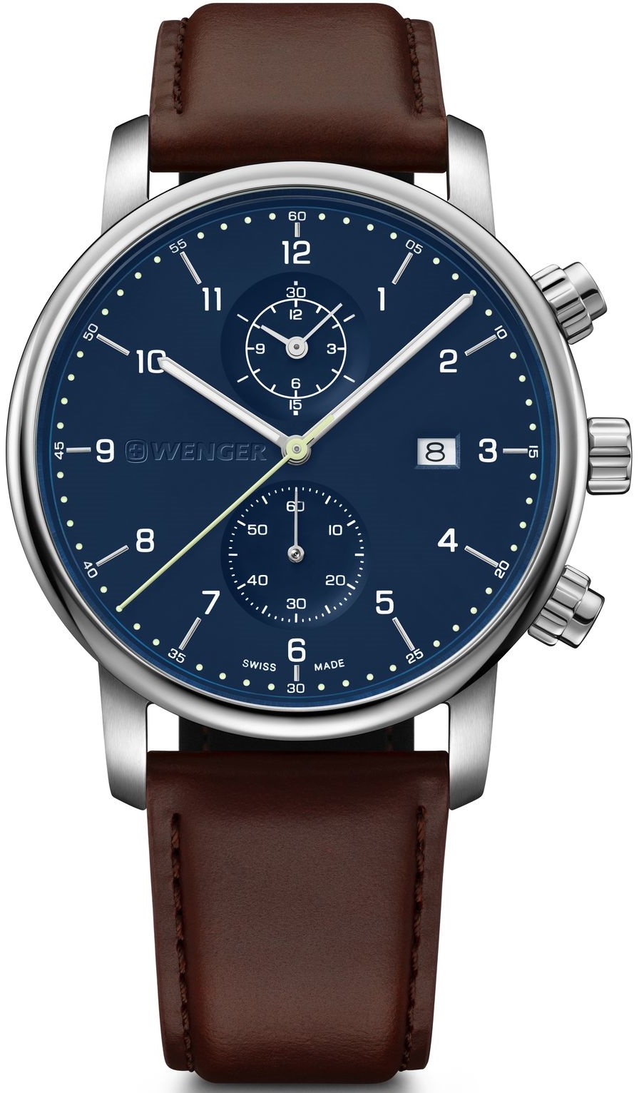 Wenger Barna Színű Férfi karóra, Urban Classic Chrono 01.1743.125
