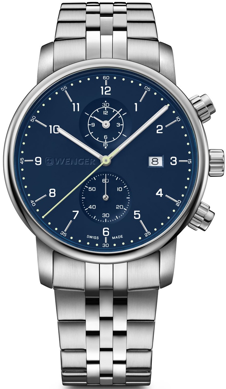 Wenger Ezüst Színű Férfi karóra, Urban Classic Chrono 01.1743.124