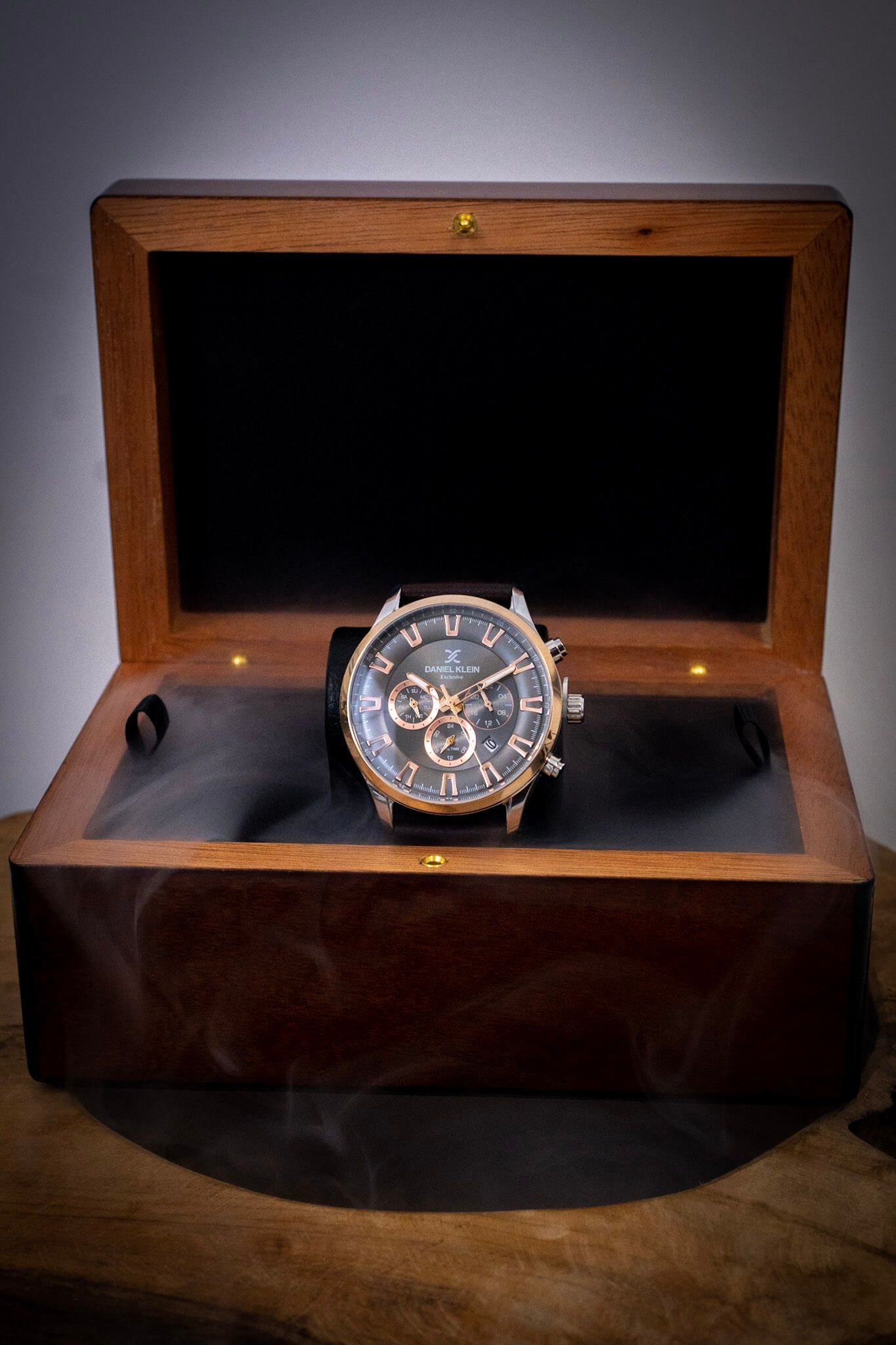 CherryWood Elegance – Prémium fa díszdoboz 3 prémium fa karóra díszdoboz